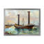 Ancien bateau qui sort du port - reproduction d'art sur toile-59651850-59651859