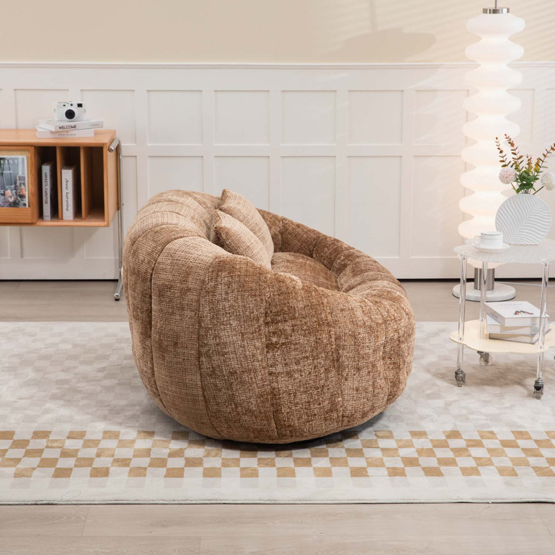 Canny Upholstered Boneless Compression Reception Loveseat, Coffee, 24.8" H x 55" W x 37.4" D