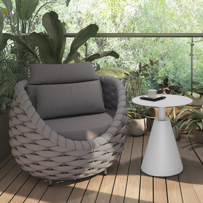  Table d'appoint ronde en aluminium Templa