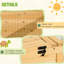 Cage de reptile jaune en bois - Structure stable pour animaux de compagnie Fabrication, avec caractéristiques d'observation