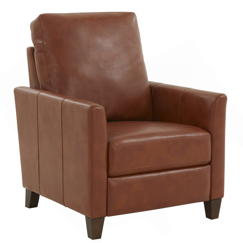 Fauteuil inclinable moderne en similicuir Pablo Caramel, Caramel