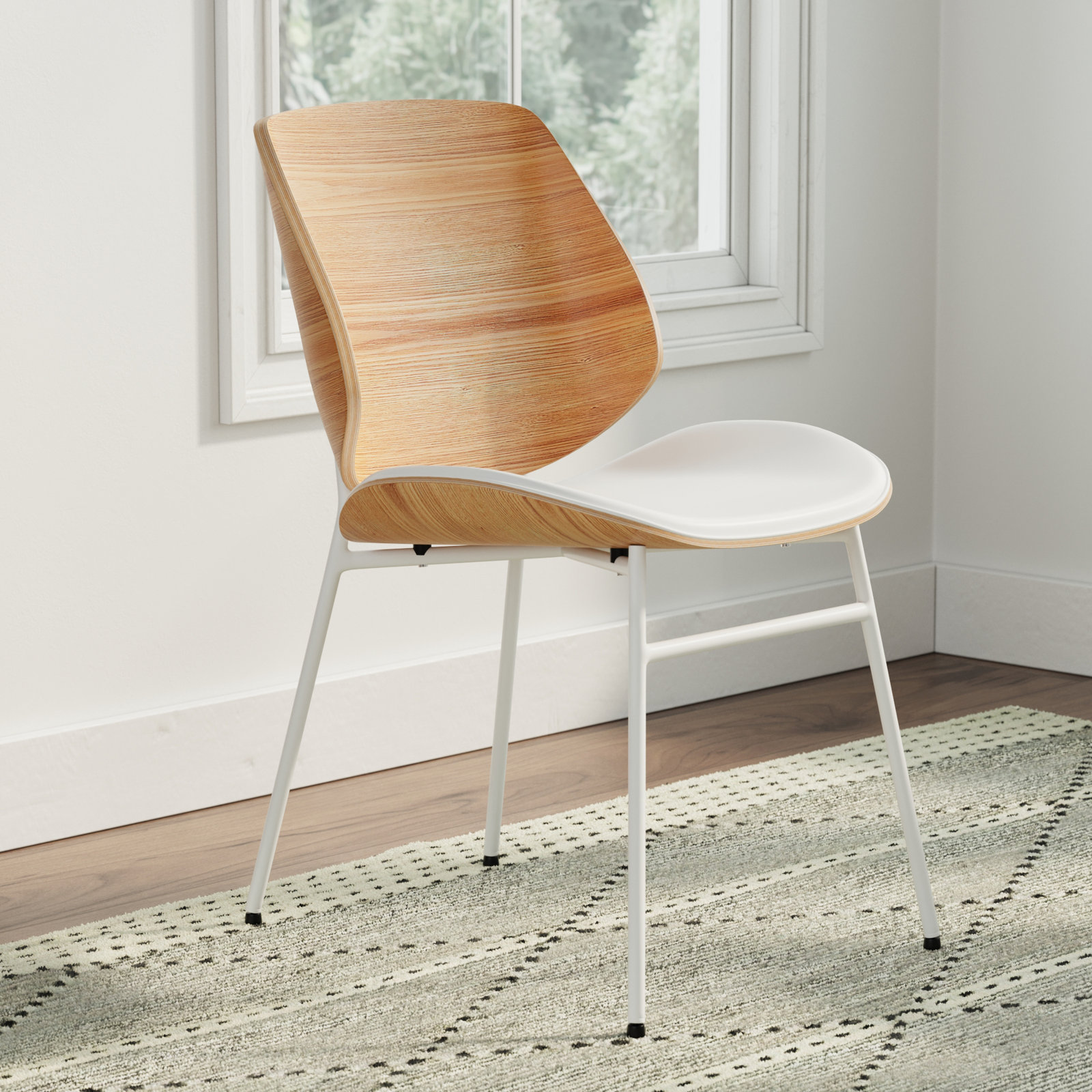 Irina Dining Chair, White/Oak