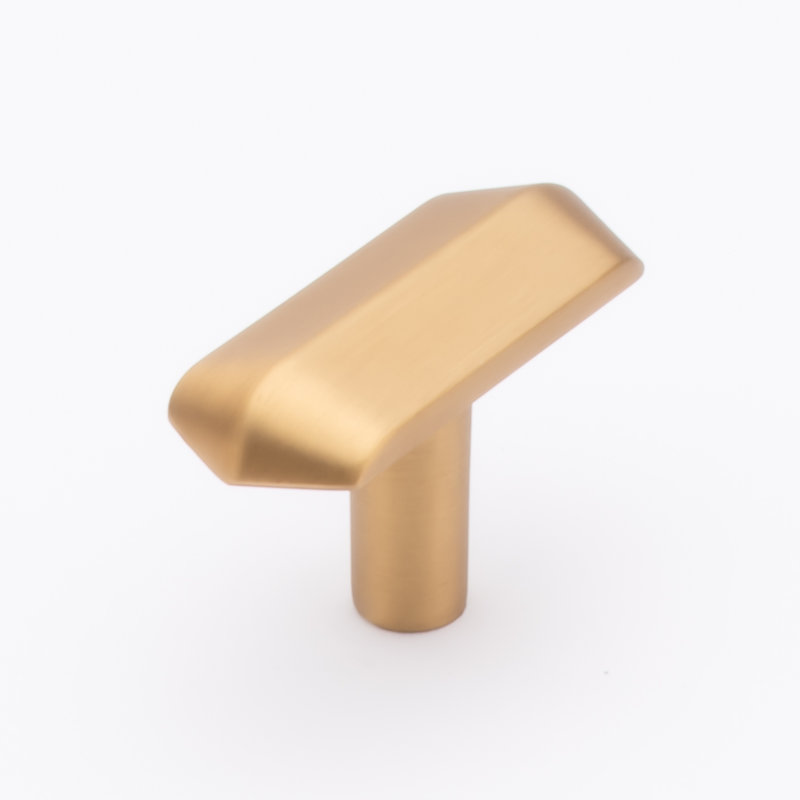 Eternity 2" Length T Knob, Satin Brass