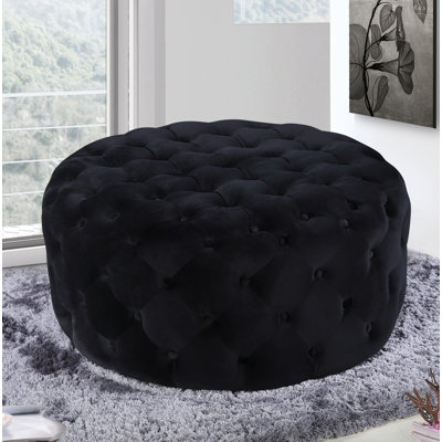 Plattsburgh Velvet Ottoman