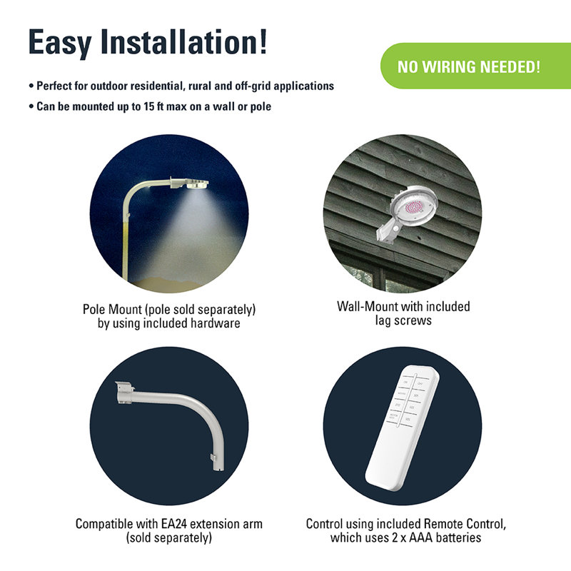 1 - Head LED Dusk to Dawn Outdoor Security Area Light with Motion Sensor