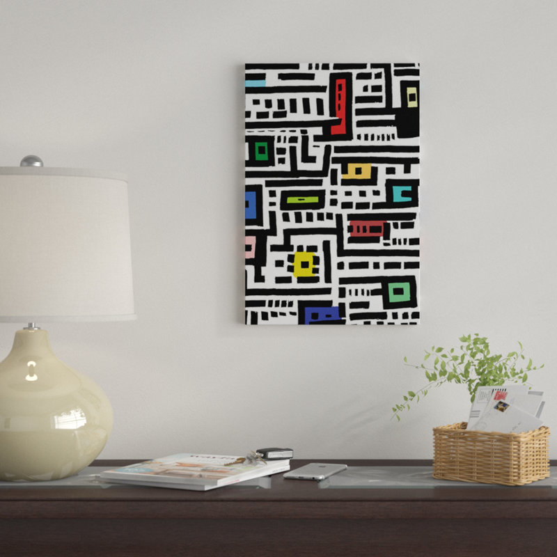 « urban cat affaires » par barruf, reproduction d’impression sur toile tendue, H 26 po x l 18 po x P 1,5 po, Pas de tapis