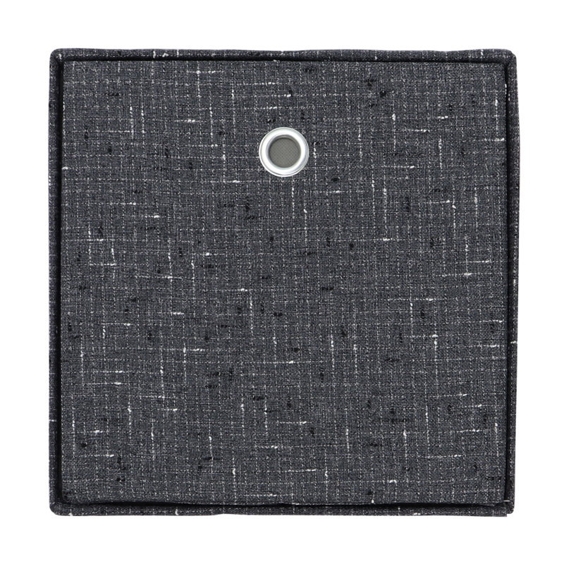 JVL Fabric Decorative Basket, Shadow