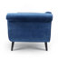 Chaise longue avec canapé à accoudoirs à volutes