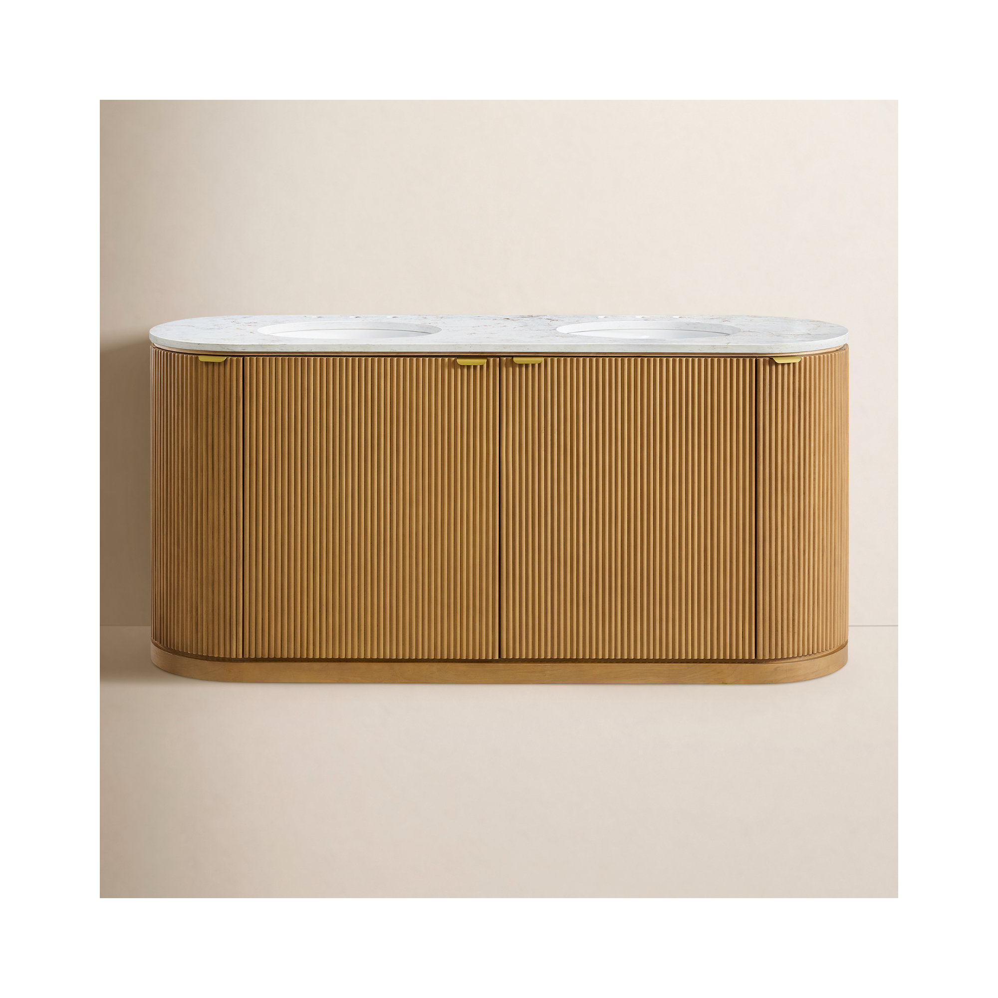 Nova 72" Grounded Double Bathroom Vanity With Quartz Countertop, Calacatta Quartz
