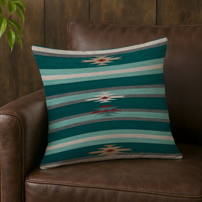 Coussin décoratif horizontal et extérieur à rayures horizontales