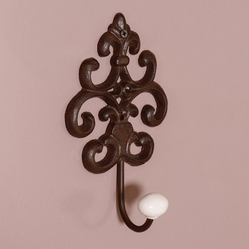 Metal Wall Wall Hook, Brown
