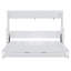 Lit escamotable double avec système de levage hydraulique et bureau, blanc (ANCIEN SKU: N820S00032K)-219639683-219639682