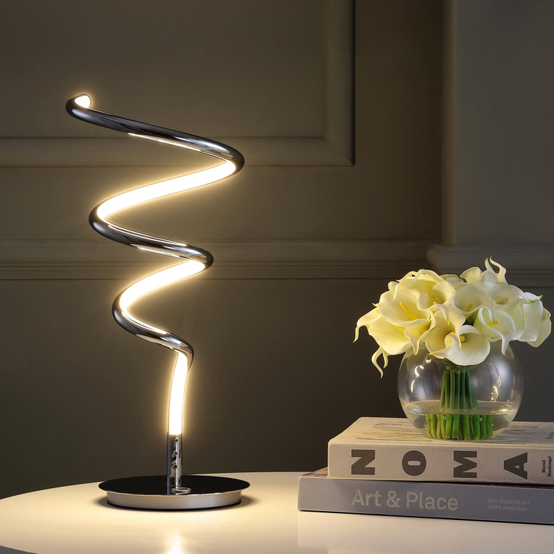 Lampe de table 20 po Vannucci, Chrome