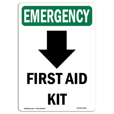 First Aid Kit Emergency Sign