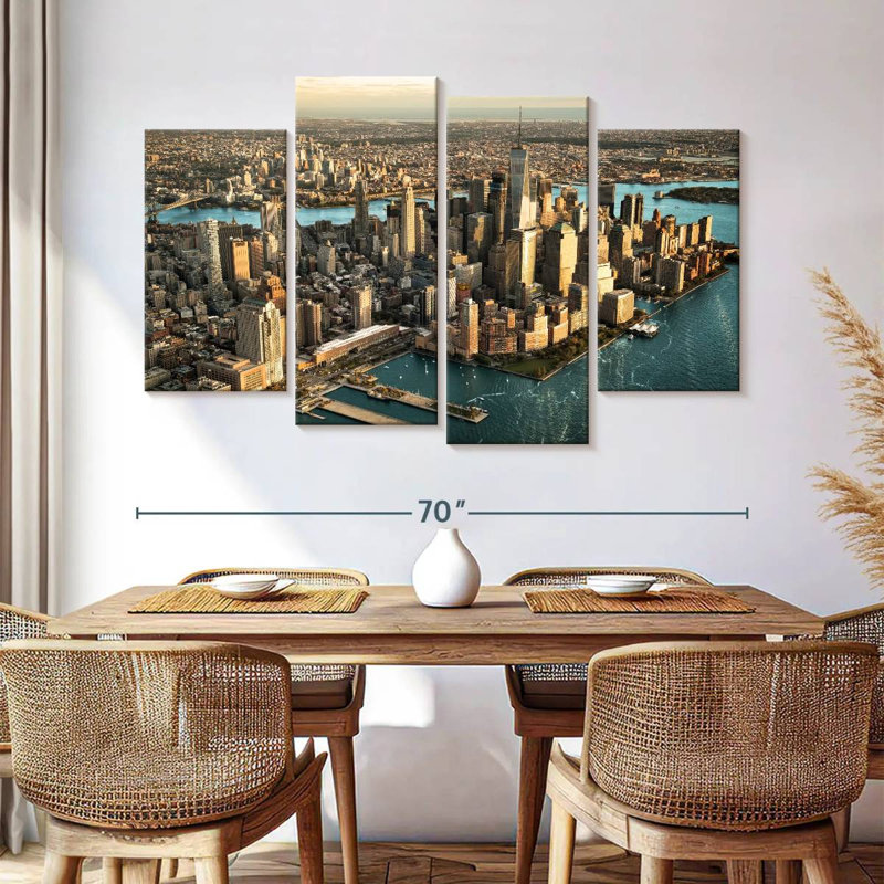 Island of manhattan nyc Sireci, 42" H x 68" W