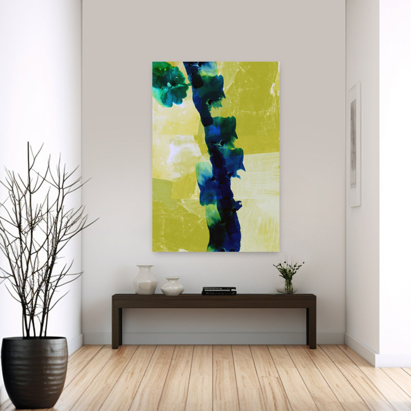 «Neon Solstice», art abstrait contemporain audacieux, H 60 po x l 40 po