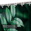 Rideau de douche abstrait vert avec 12 crochets-325543098