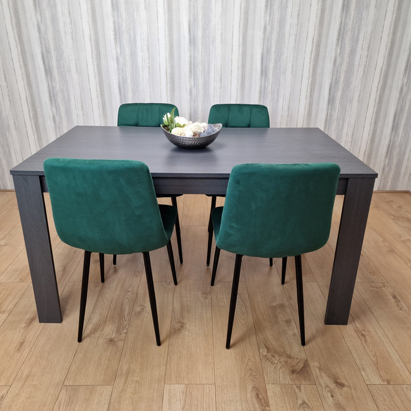 Ennassim 4 - Person Dining Set, 75" H x 77" W x 117" L