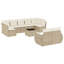 Ensemble de canapé de jardin Vidaxl beige