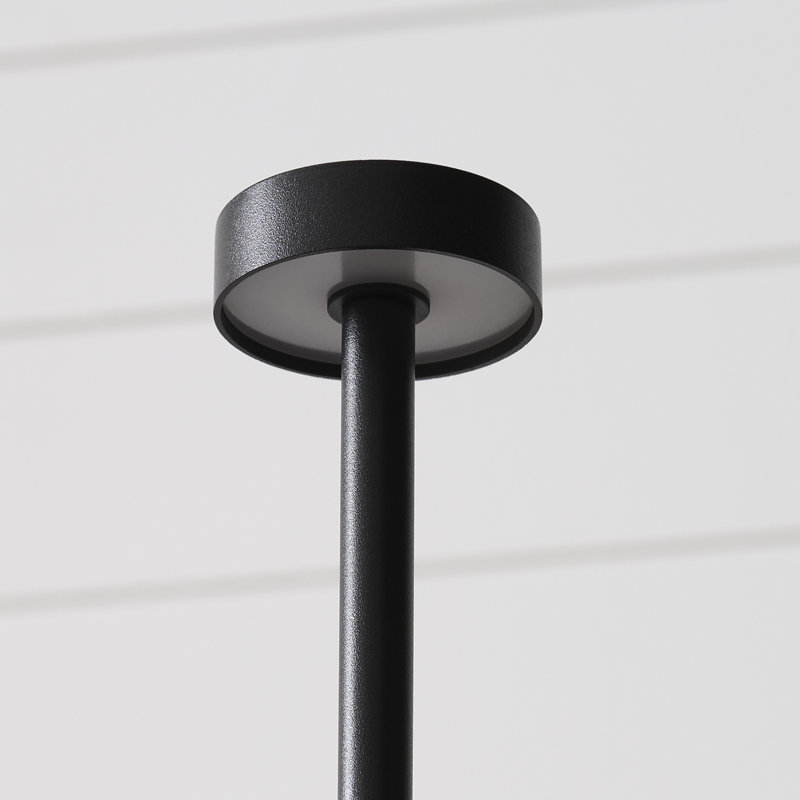 Moneta Short Accent Rechargeable Table Lamp, Black