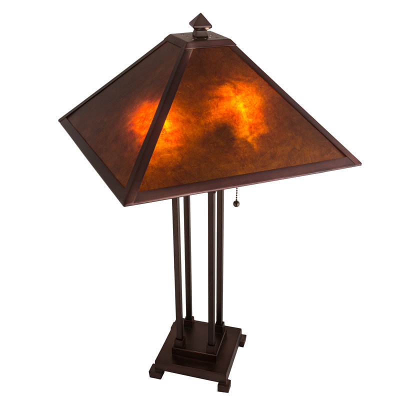 Lampe de table 23 po Kerens, Ambre