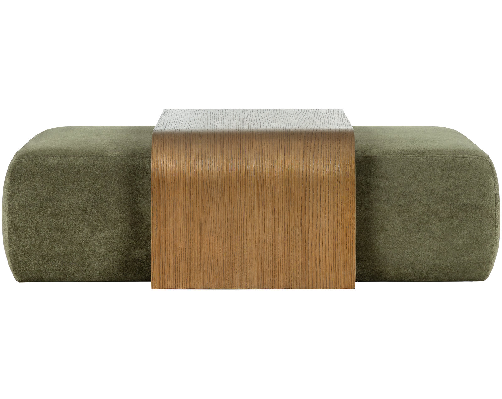 54" Solid Wood Ottoman