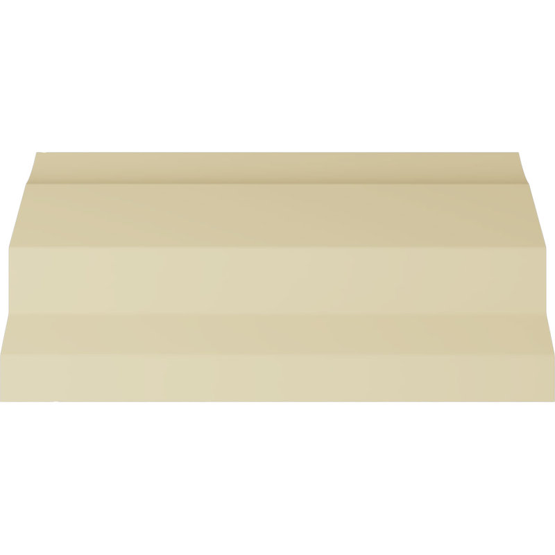 Primed White Polyurethane Geometric Crown Moulding Sample