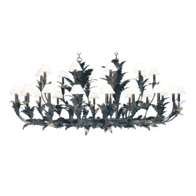 Lustre à niveaux unique et remarquable à 30 lumières Antigua