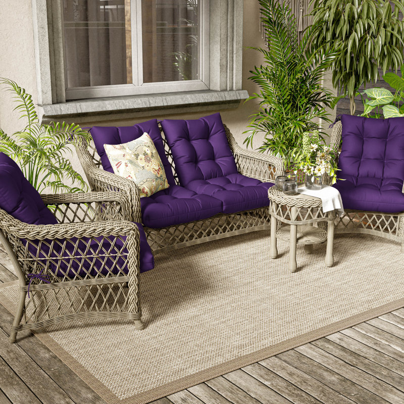 Outdoor/Indoor Seat / Back Cushion, Purple