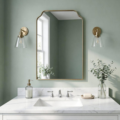 Miroir de salle de bain Modern Cadre en acier inoxydable