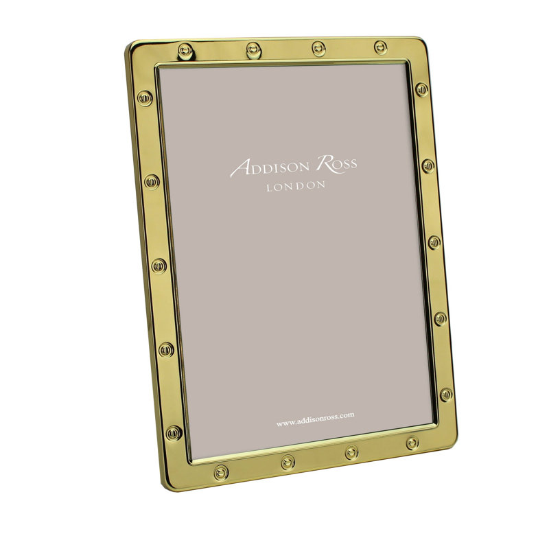Locket Metal Silver Plated Picture Frame, 5" x 7", Gold