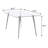 Torryn Rectangular Dining Table with Glass Top-1324304888