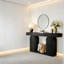 Table basse pratique, console durable, table de couloir minimaliste
