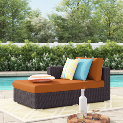 Chaise longue avec coussin Covene