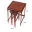 Ensemble table haute avec dessus en cuir