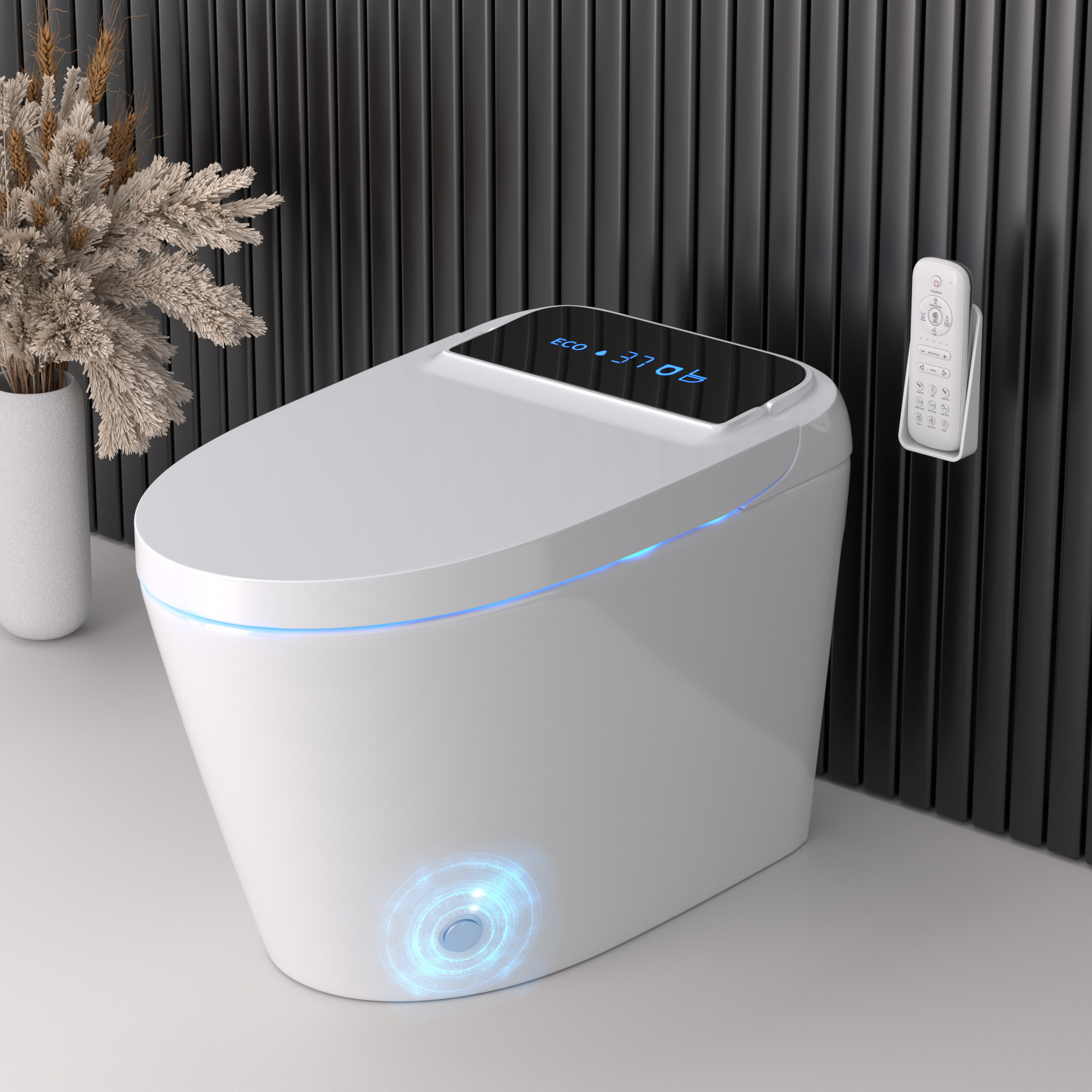 BCAN Smart Toilet With Tankless Bidet Wash, Auto-open Lid/seat