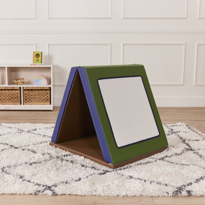 ECR4Kids SoftZone Double-Sided Folding Floor Mirror, Daycare Essentials