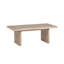 Table basse d'extérieur en bois d'eucalyptus brossé naturel Ladarius