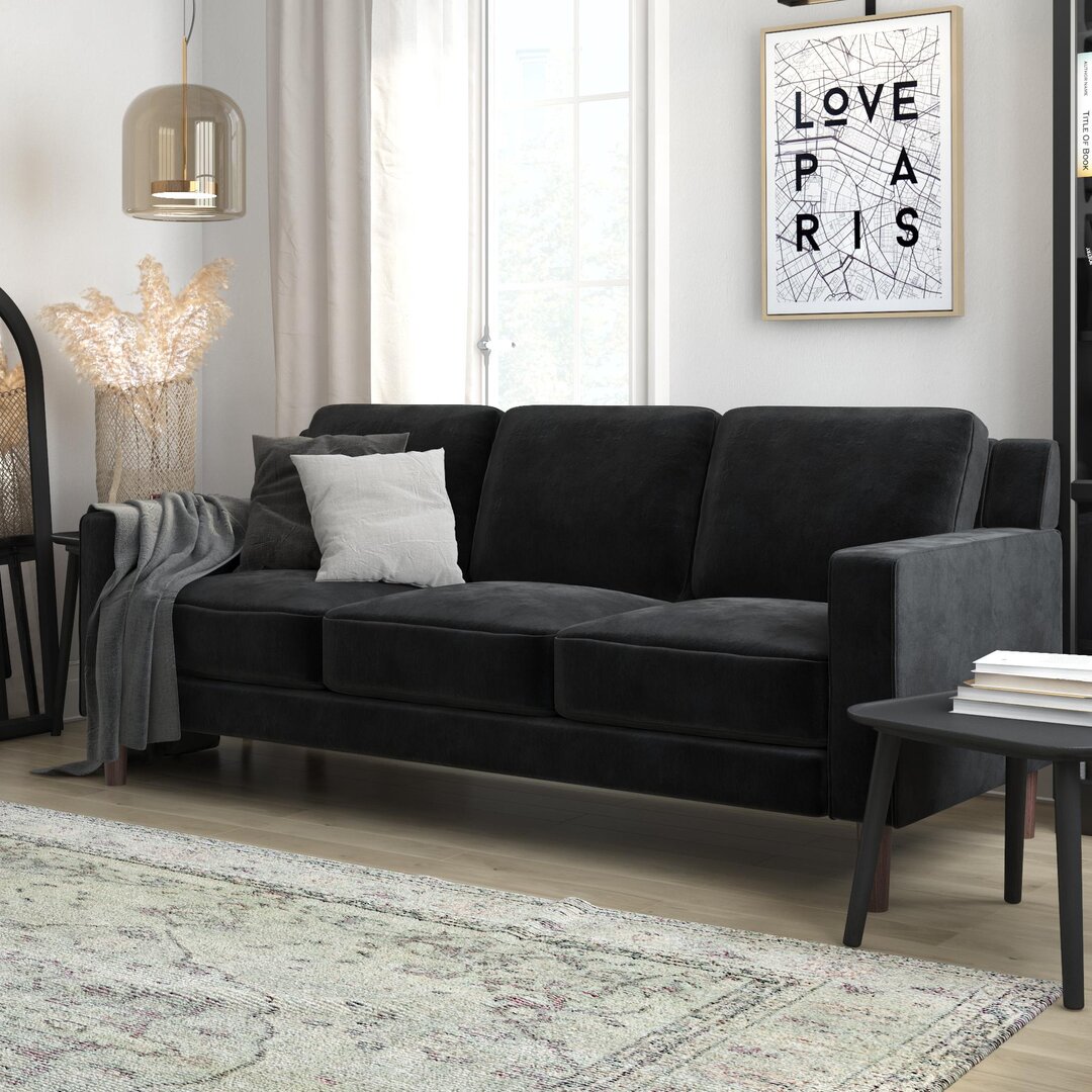 3-Sitzer Sofa Riskin aus Samt