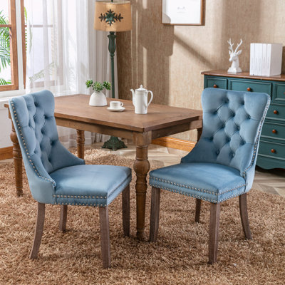 Chaise d'appoint en velours capitonné l 25,5 po Fukuichi