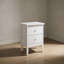 Table de chevet transitionnelle blanche élégante-1356573757