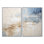 Minimalisme vague beige et grise Horizon III - Grandes impressions sur toile de minimalisme côtier