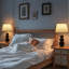 62.4cm Grey Ceramic Table Lamp With USB Ports And Bulb Included