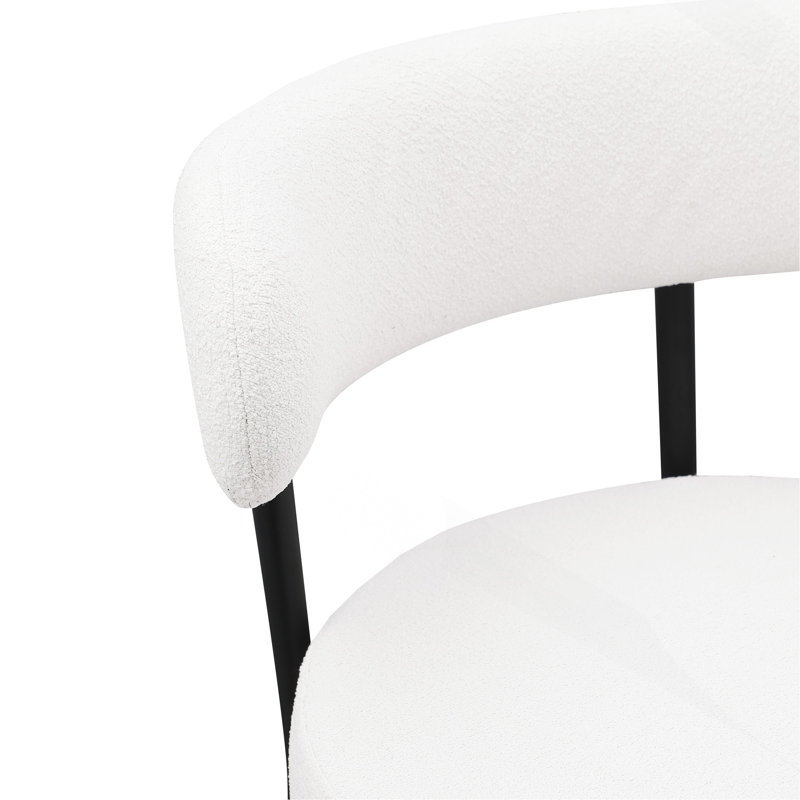 Ensemble de 2 tabourets de bar à hauteur de comptoir de 26 po Wokers, Blanc