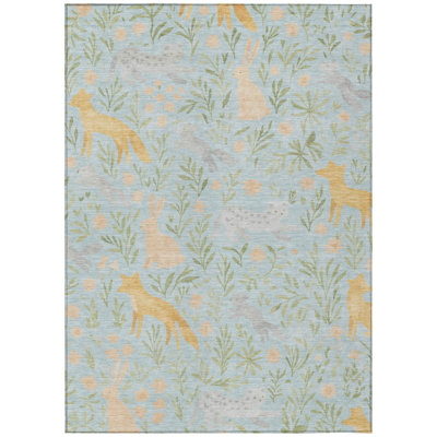Machine Washable Indoor/Outdoor Chantille ACN2509 Kids Rug