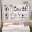 Armoires de salle de bain modernes de 39 po x 28 po, armoires à pharmacie avec miroirs et lumières DEL modernes