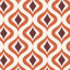 Rouleau géométrique orange Trippy