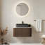 Meuble-lavabo flottant mural 30 po avec lavabo rectangulaire en céramique noir et tiroir-1451306709