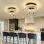 Lustre moderne en cristal à intensité variable-257487380