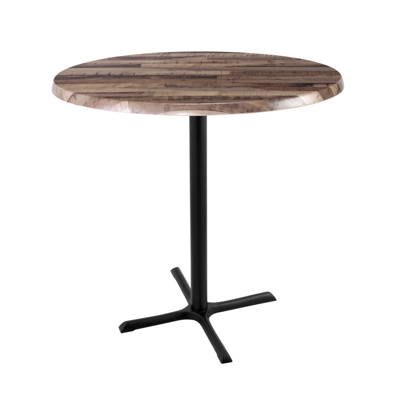 Holland Bar Stool 42" Tall, Indoor/Outdoor Table, 36" L x 36" W, Rustic